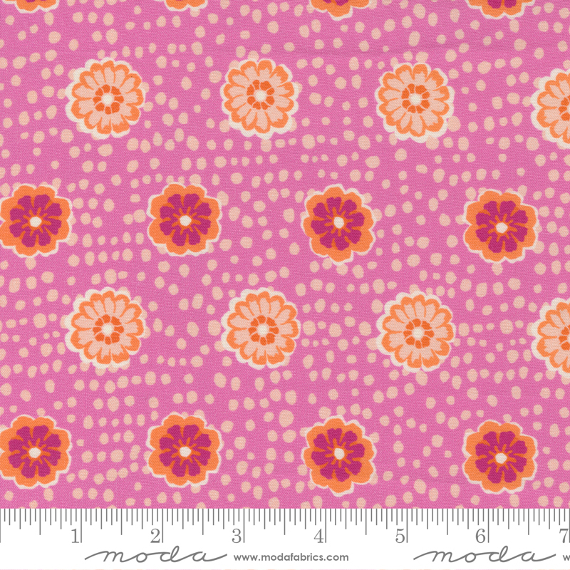 Paisley Rose 11883-23 flowers on pink