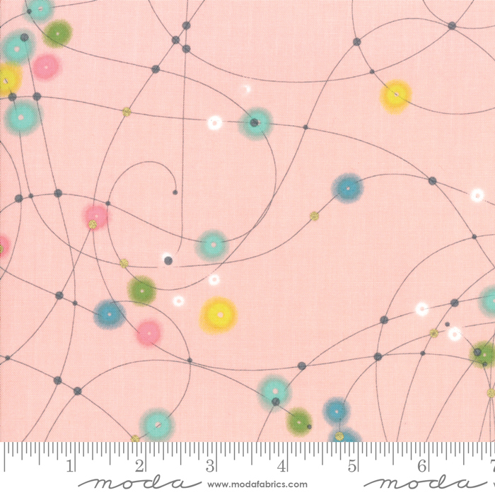 Day In Paris watercolor dots on pink 1681-13