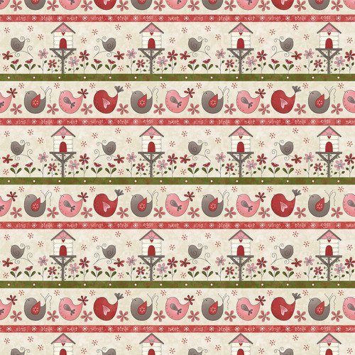 Birds of a Feather border stripe 2911-44