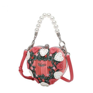 Vendula The Flower Shop The Heart Evening Bag - Pink edition