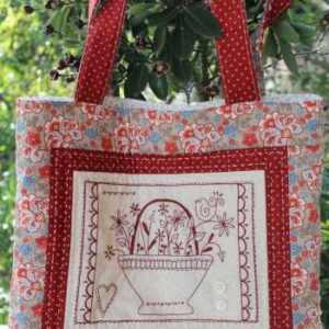 Red Blossoms Bag pattern