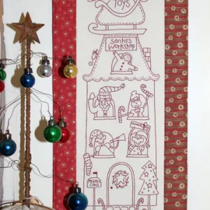 Santa's Workshop stitchery