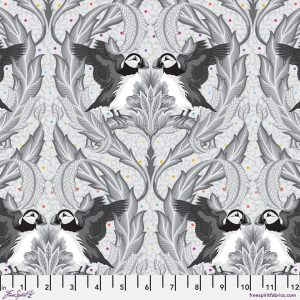 Tula Pink Graywork Huffin and Puffin Whisper PWTP260.whisper