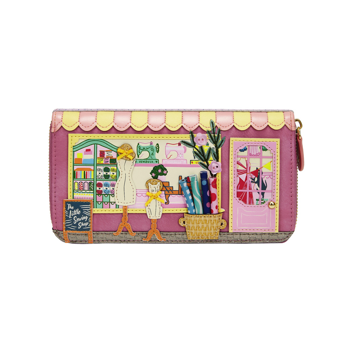 Vendula Sewing Shop - Raspberry Edition Large Ziparound Wallet