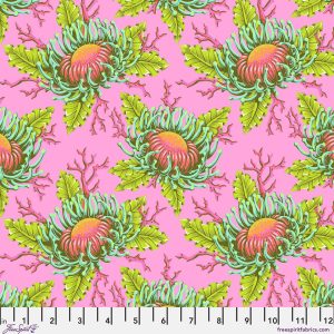 Tula Pink Floral Reef Friends & Anemones - Coralline PWTP265.Coralline