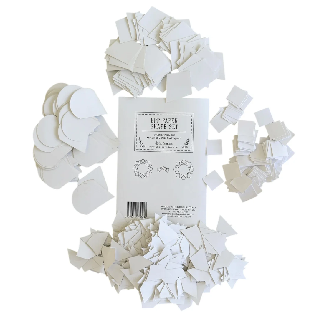 Alice's Country Diary EPP Paper Shape Set + templates