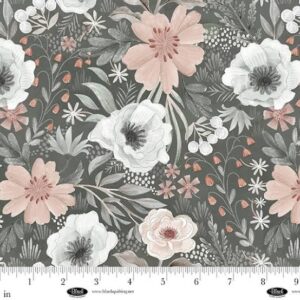 Petals and Pewter Main on Grey BQ4566095