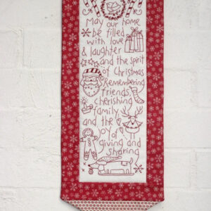 Spirit of Christmas pre-printed stitchery