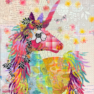 Mini Unicorn Collage pattern by Laura Heine