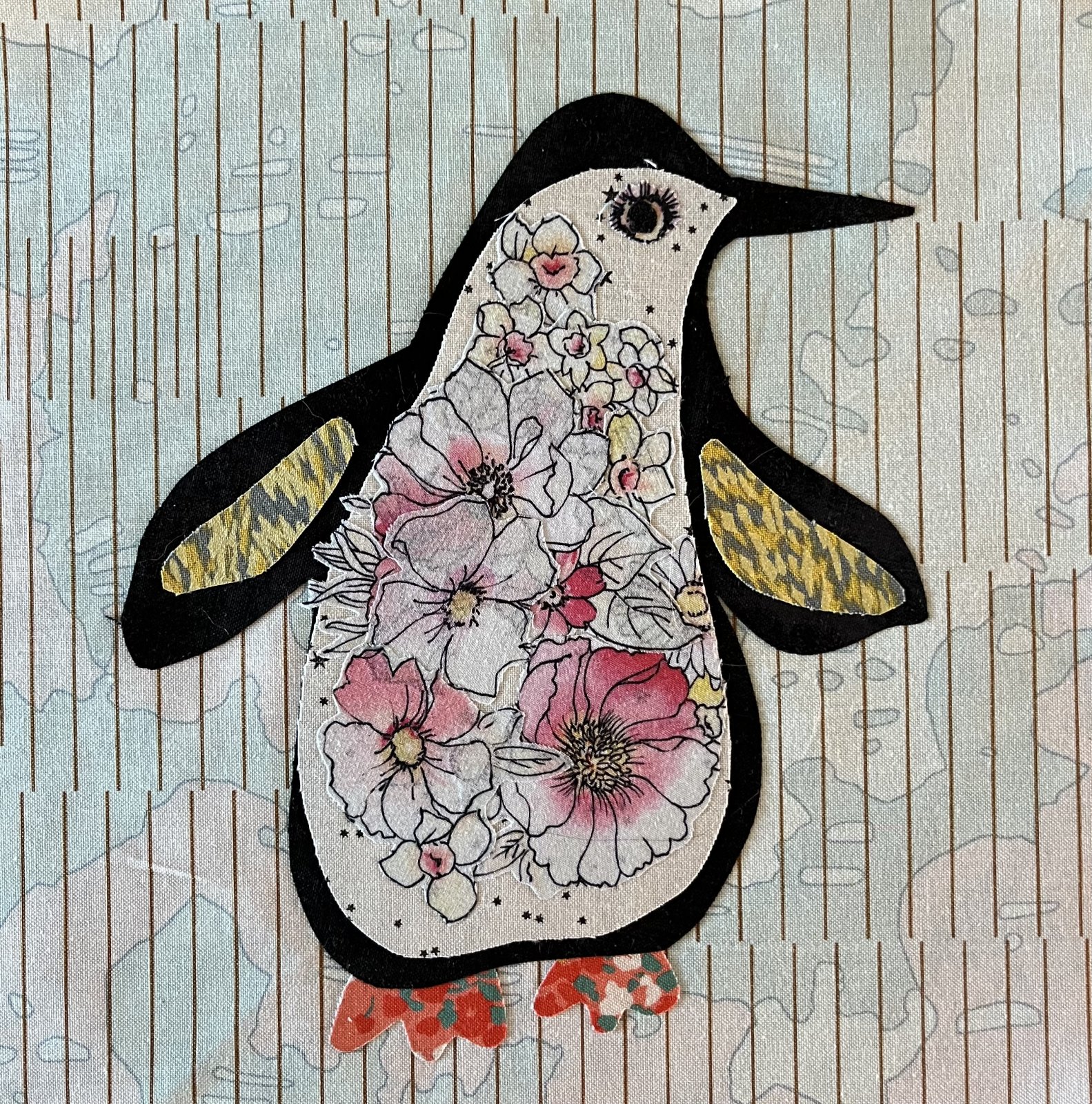 Whatevers! #46 Penguin collage by Laura Heine