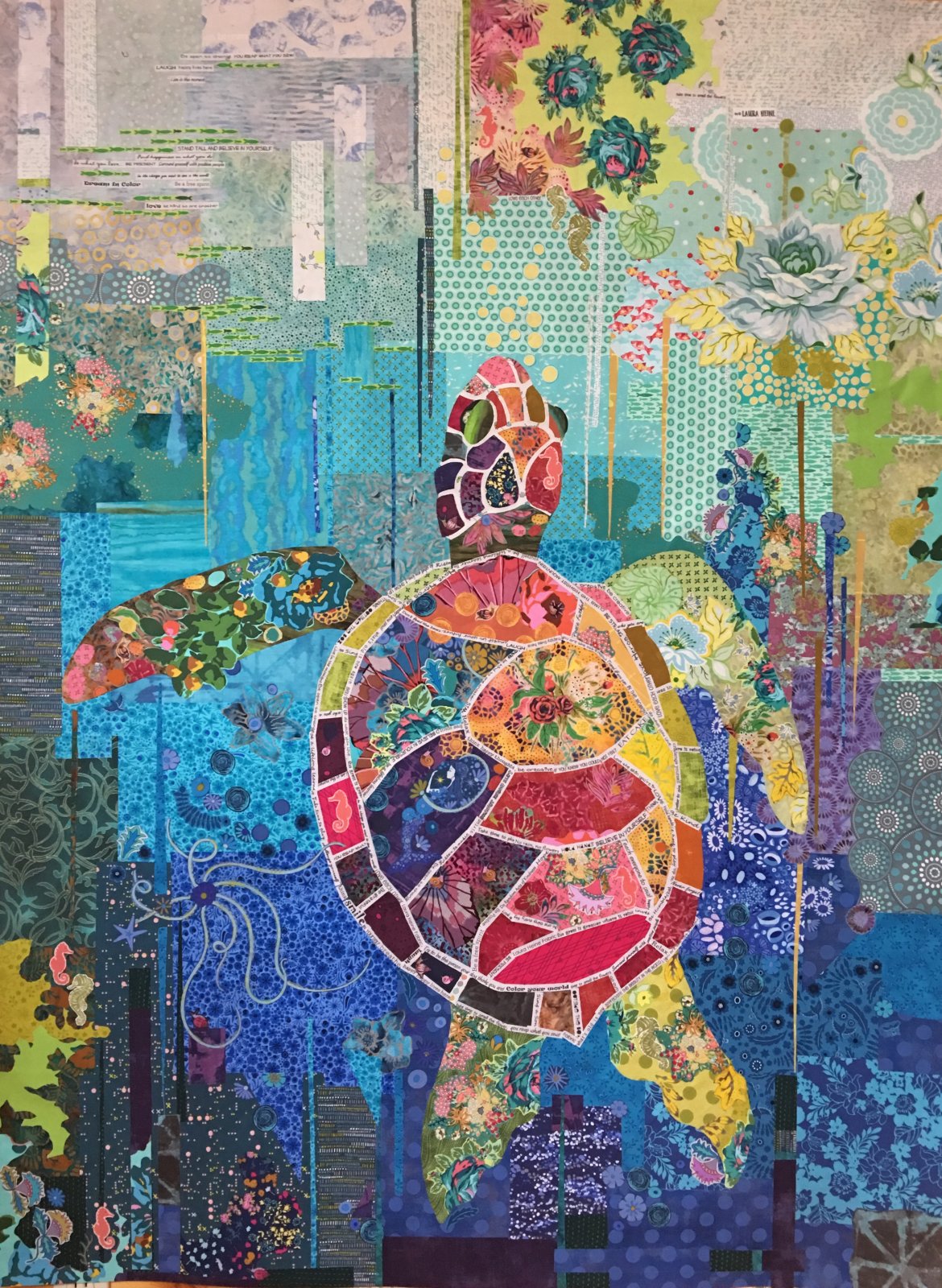 Seawell collage pattern by Laura Heine