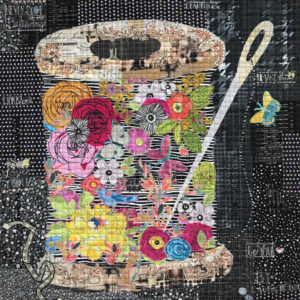 Spool of Flowers Collage pattern by Laura Heine